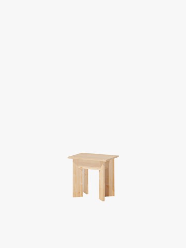 Banco taburete de madera 45X35 BATU | LUFE