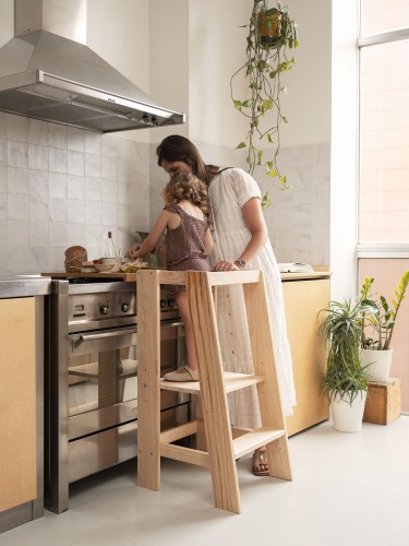 Torre de aprendizaje Montessori de madera para niños | LUFE