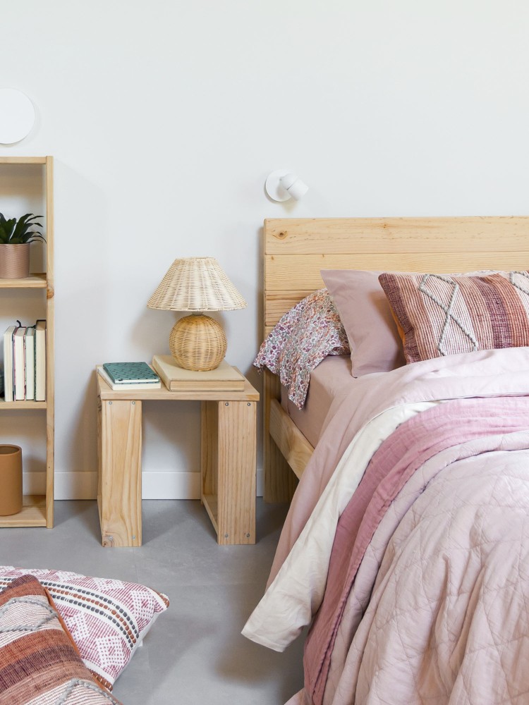 Cabecero de madera cuatro para cama 150 cm | LUFE 2