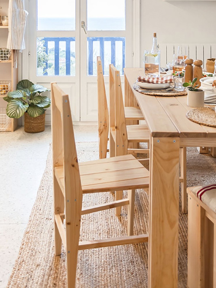 Silla de comedor de madera BURU | LUFE 2