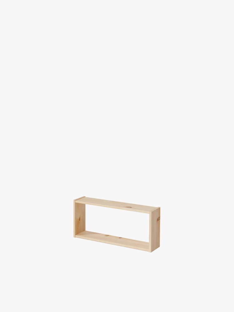 Estantería básica 2 baldas de madera | LUFE