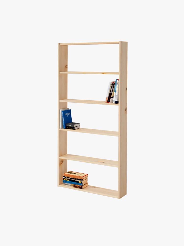 Estantería básica 6 baldas de madera | LUFE
