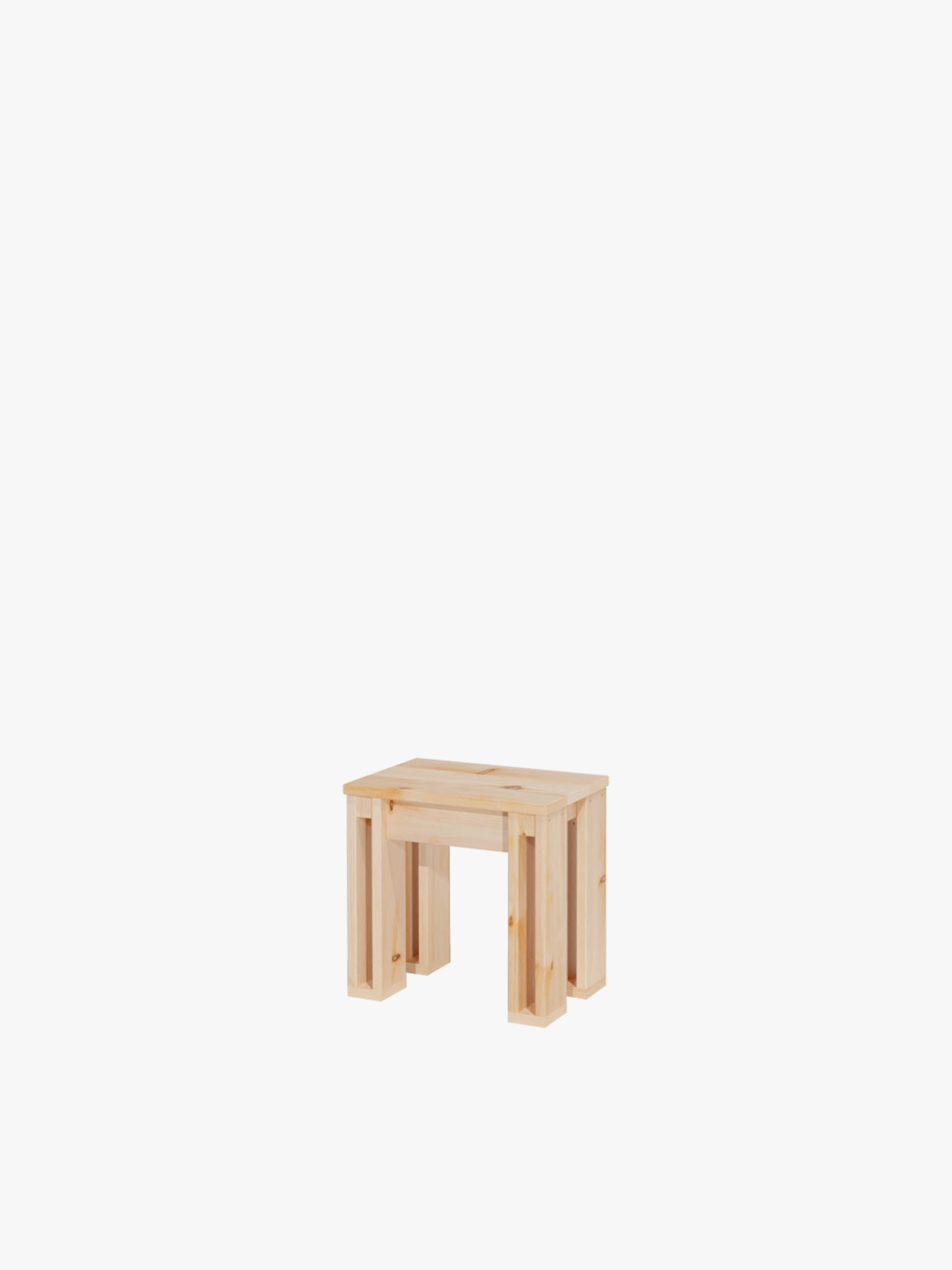 Banco de madera maciza de 45 cm | LUFE