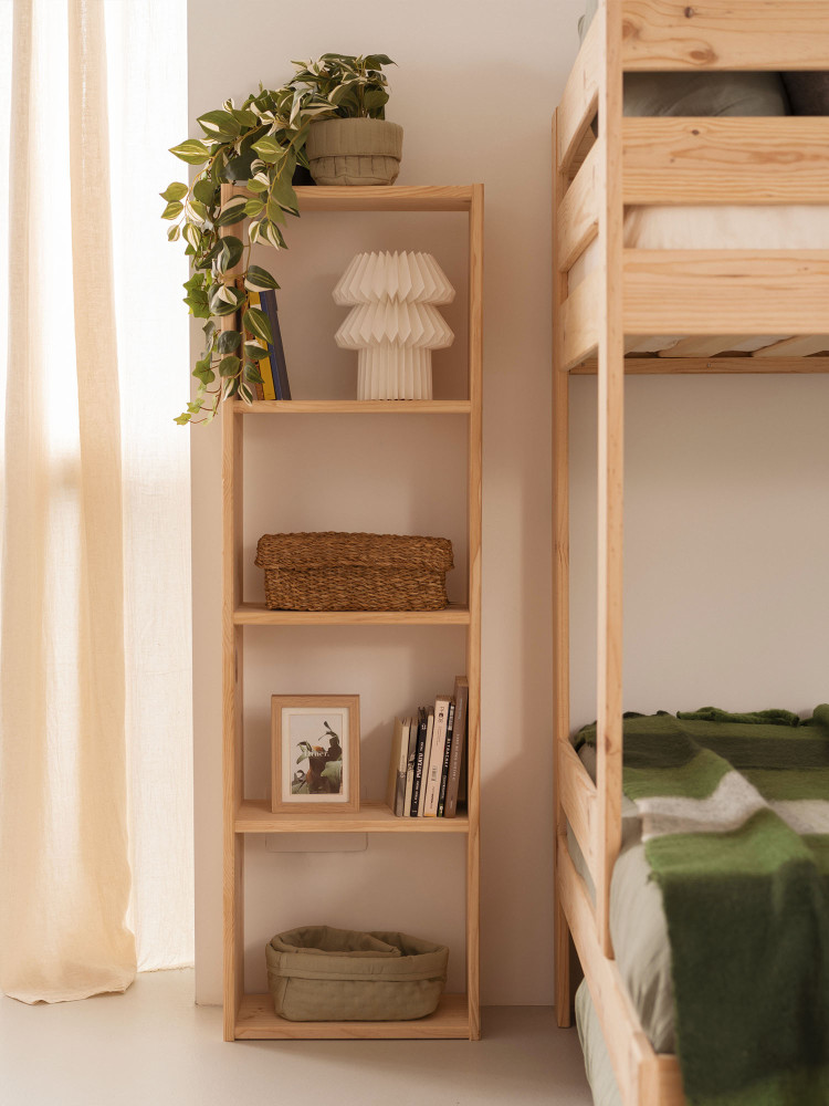 Estantería cubo 5 baldas de madera | LUFE 2