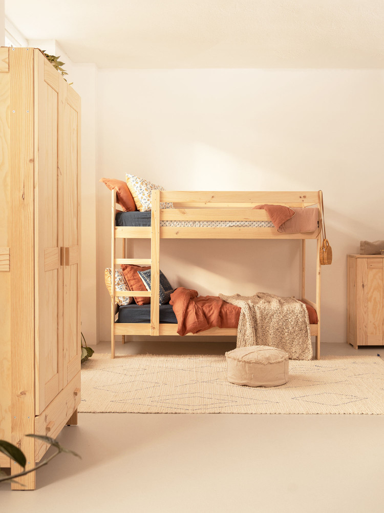 Litera de madera de 90 cm | LUFE 2