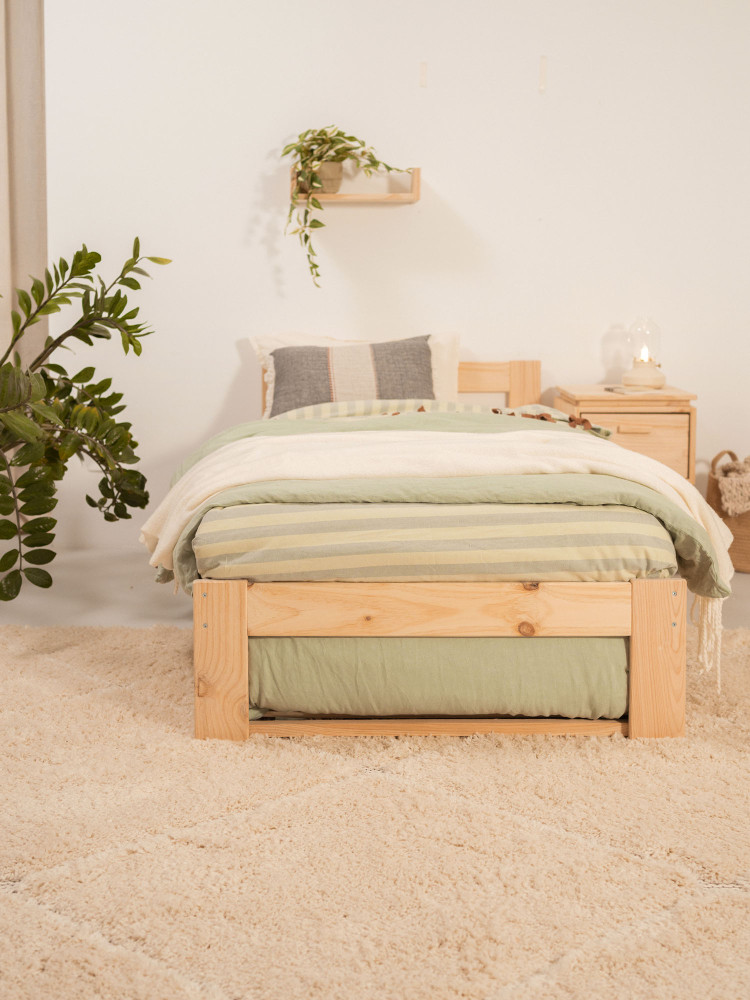 Cama nido LORE individual de 90 cm de madera | LUFE 2