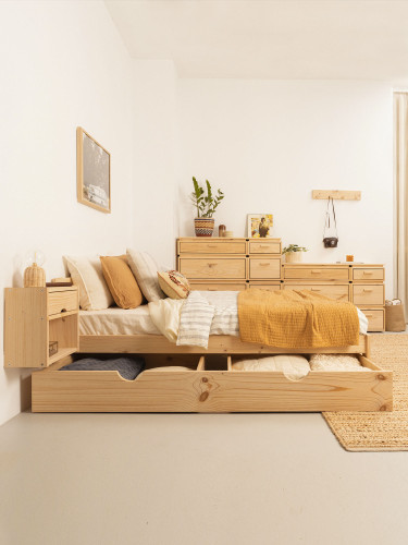 Cajón de almacenaje fondo 65 cm de madera | LUFE