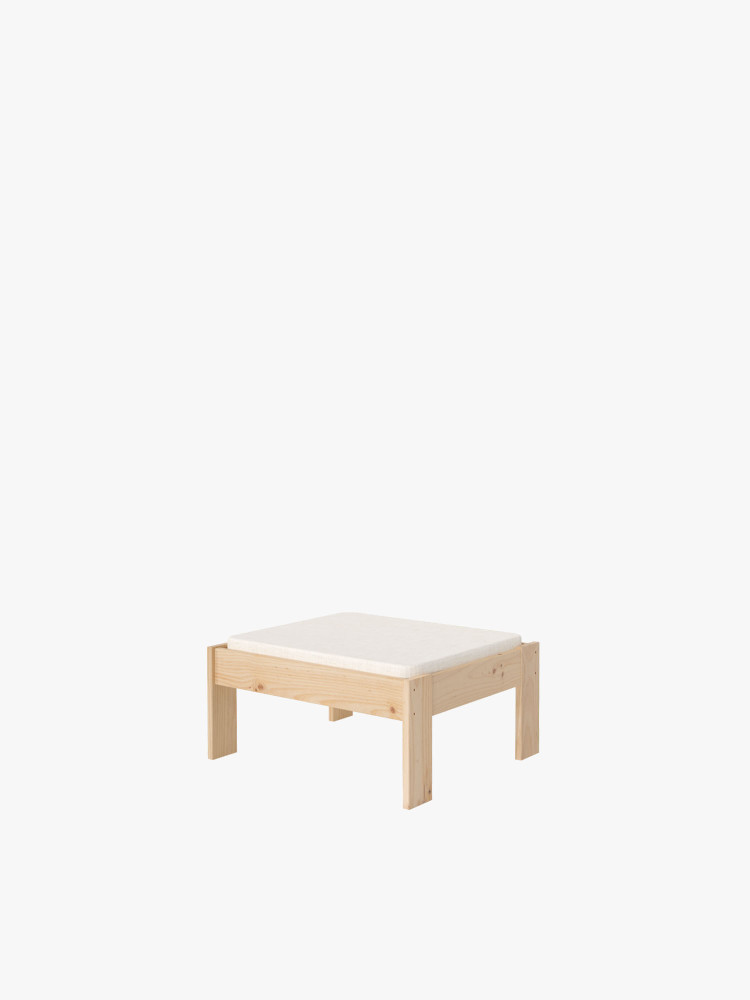 Puf módulo sofá de madera y espuma | LUFE