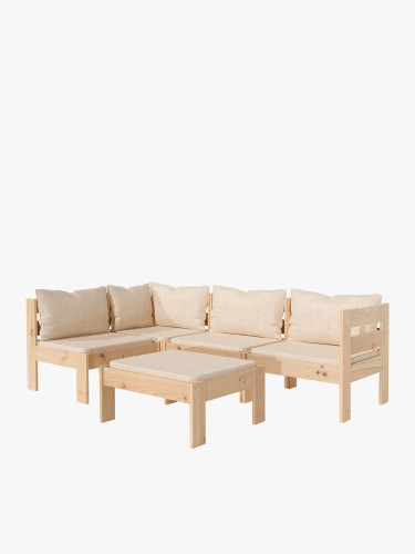 Conjunto sofá modular para terraza y jardín| LUFE