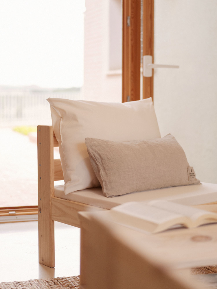 Sillón modular de madera con respaldo | LUFE 2