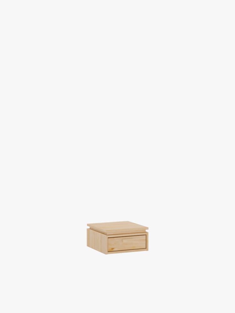 Mesita de noche de madera con cajón 39x22 LIBE | LUFE