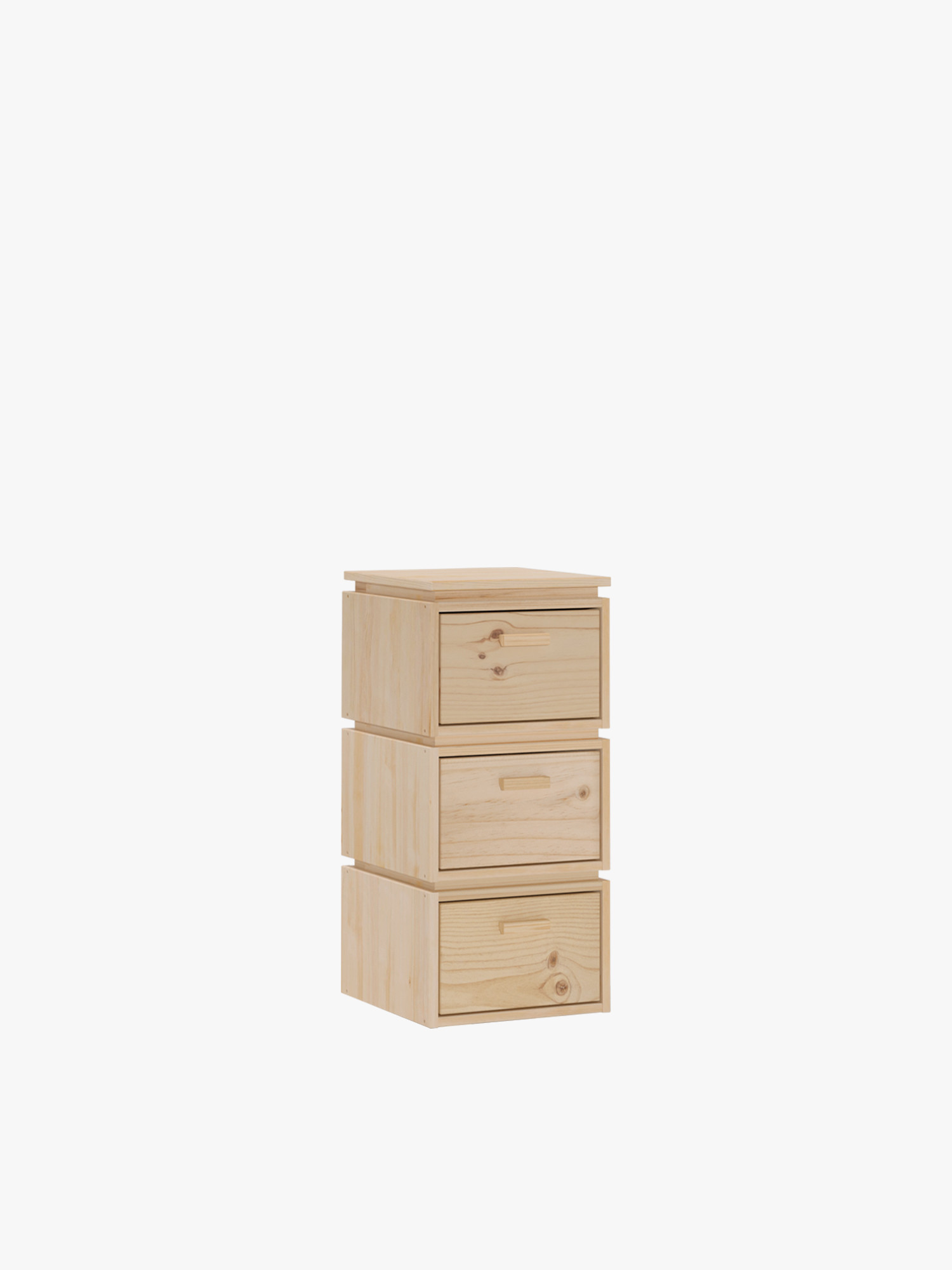 Cajonera columna de madera con 3 cajones 39x87 LIBE | LUFE
