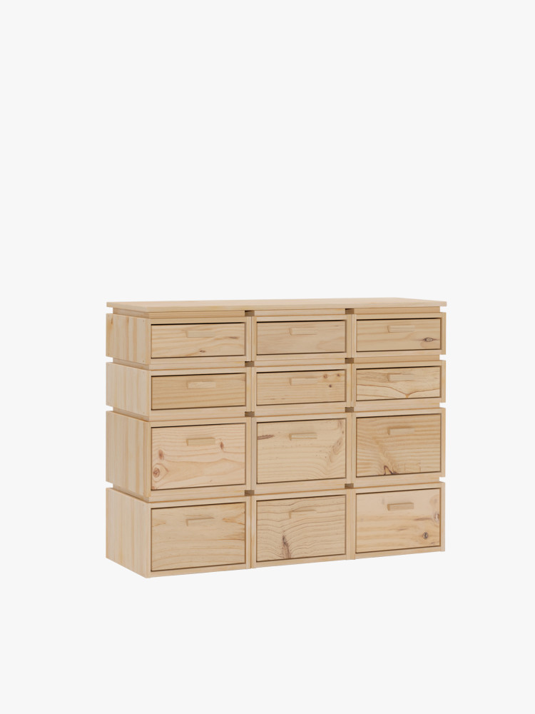 Mueble archivador con 12 cajones LIBE | LUFE