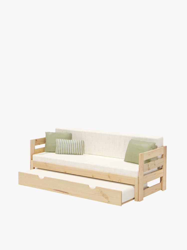 Sofá con cama extensible con cama nido | LUFE