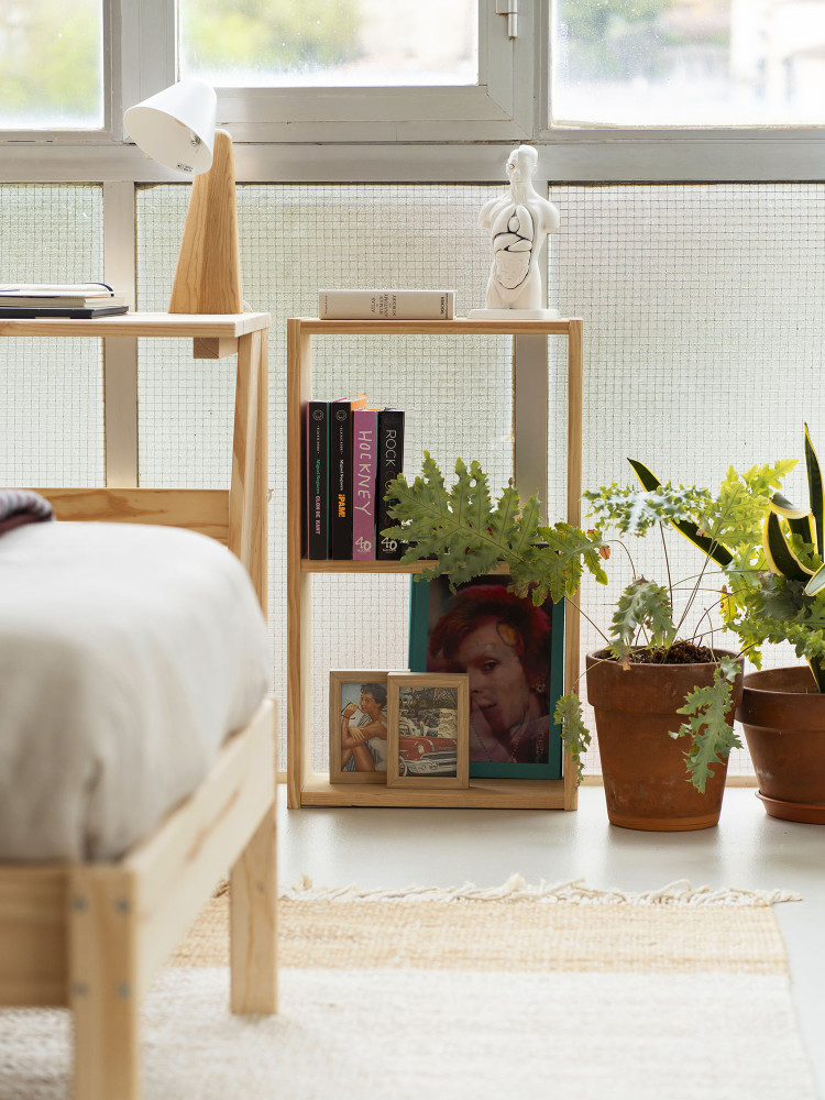 Estantería cubo 3 baldas de madera | LUFE 2
