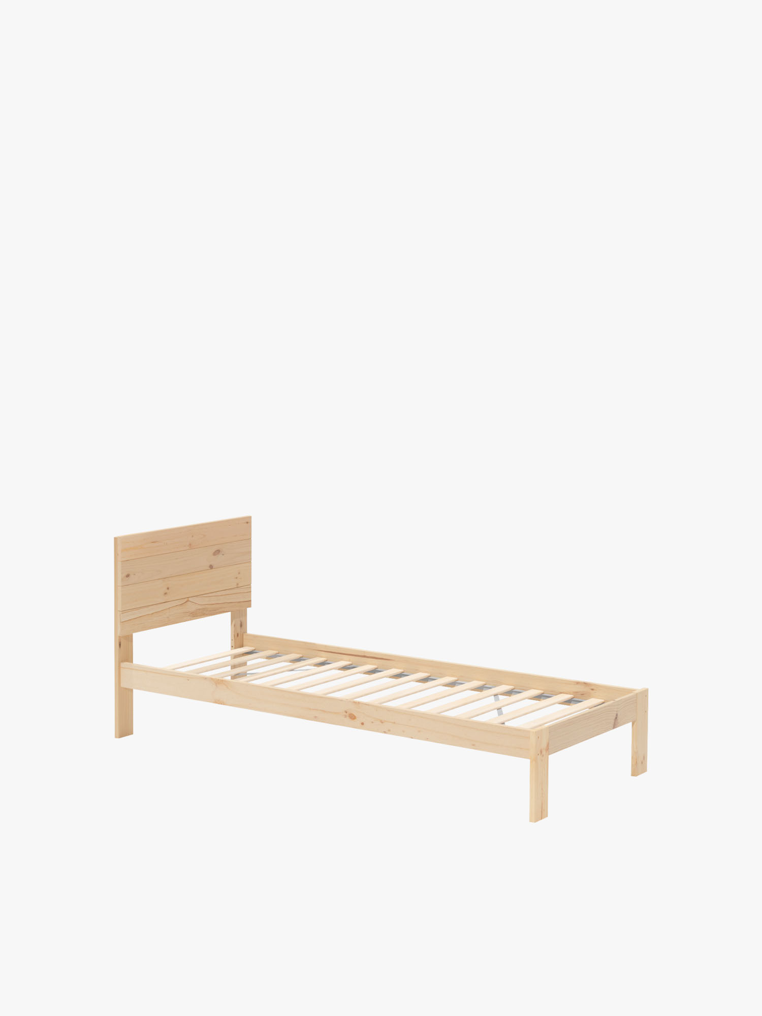 Cama TESTA individual de 90 cm de madera | LUFE
