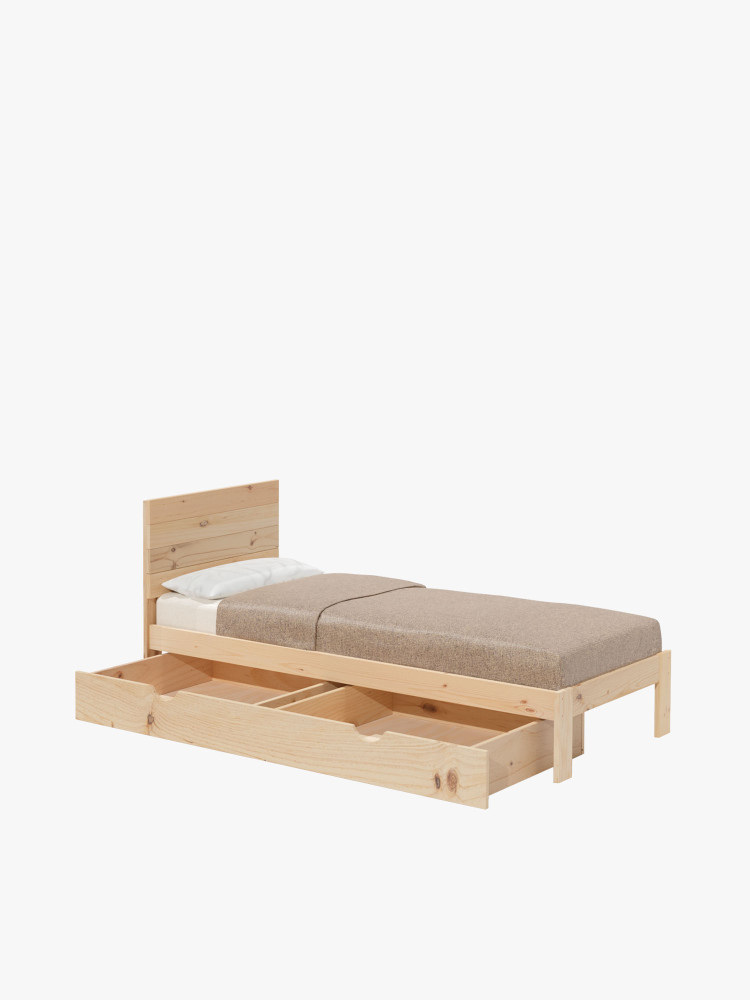 Cama TESTA individual de 90 cm con cajón | LUFE