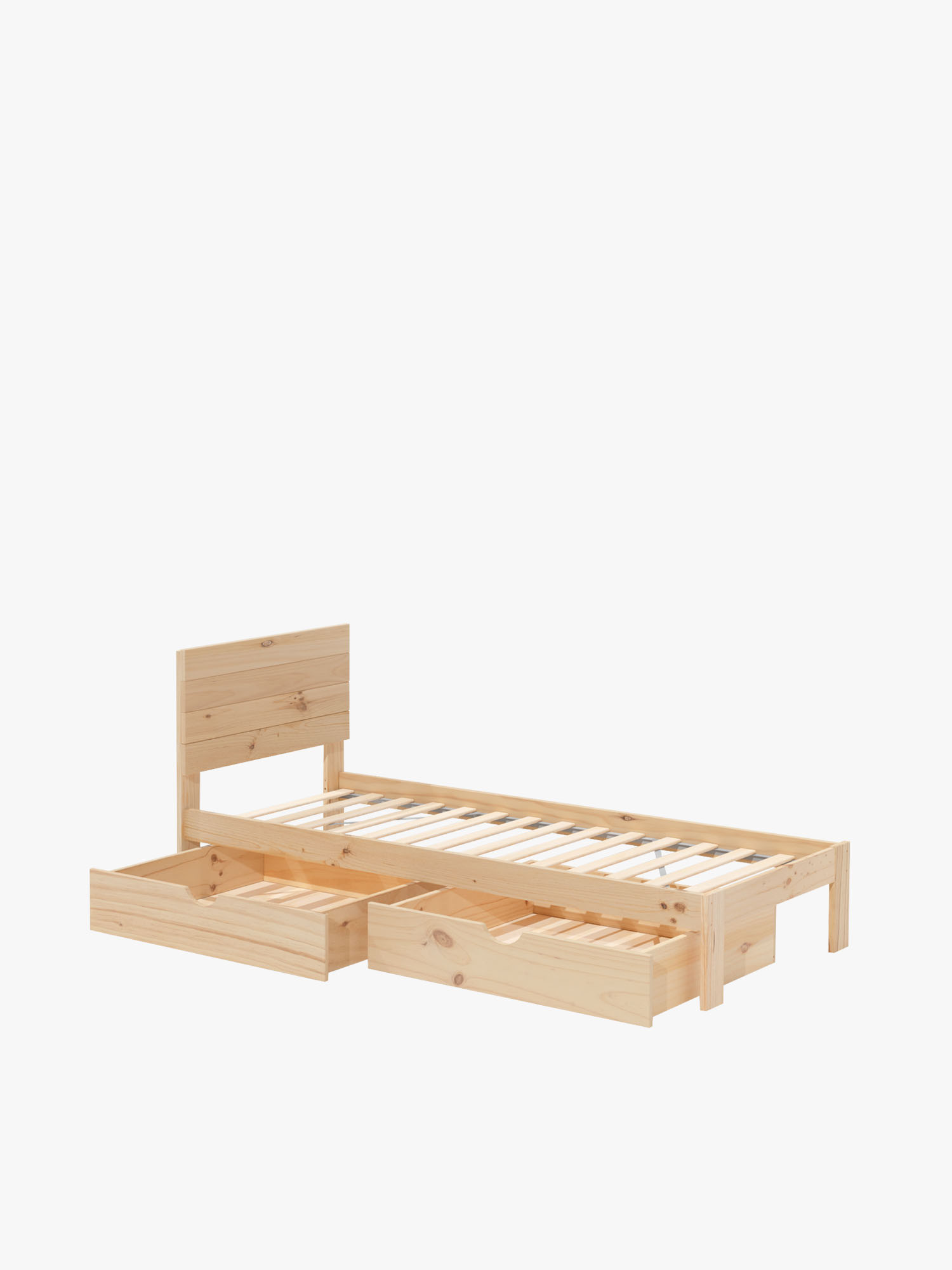 Cama TESTA individual de 90 cm con cajones | LUFE