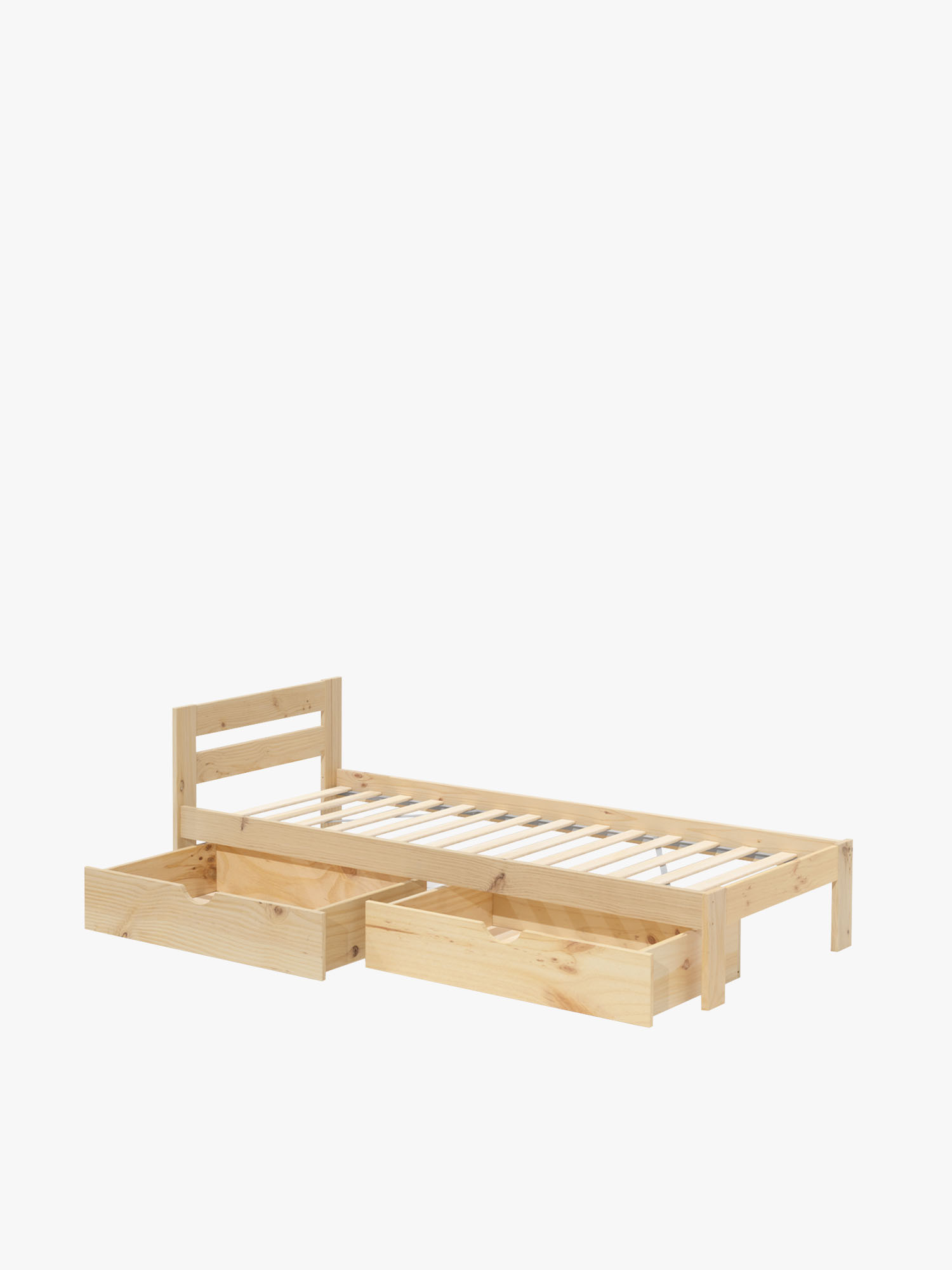 Cama LORE individual 80 con cajones