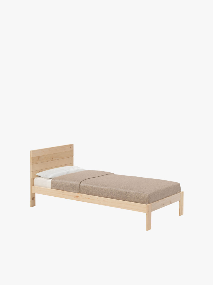 Cama TESTA individual de 105 cm de madera | LUFE