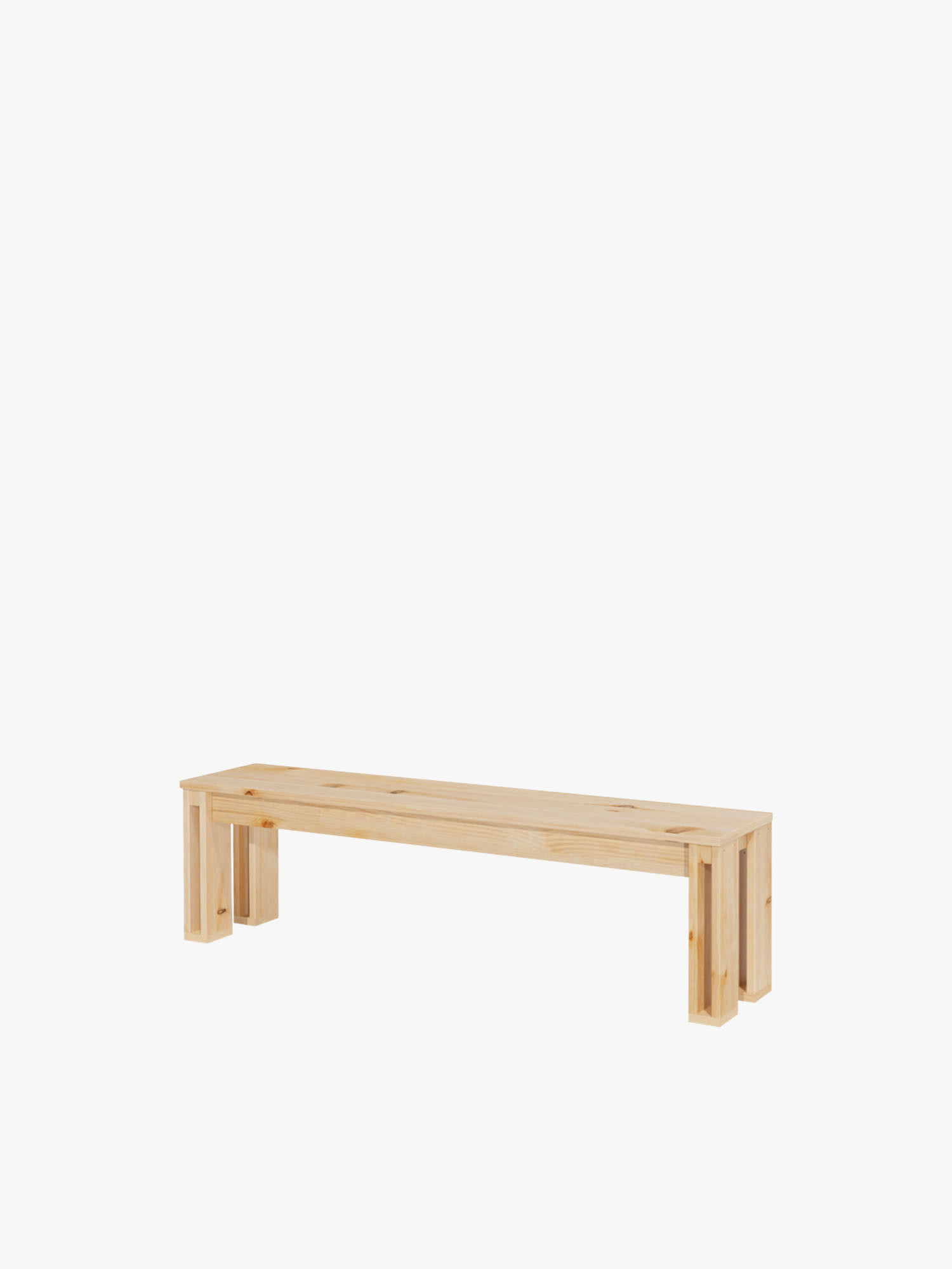 Banco de madera maciza de 160 cm | LUFE