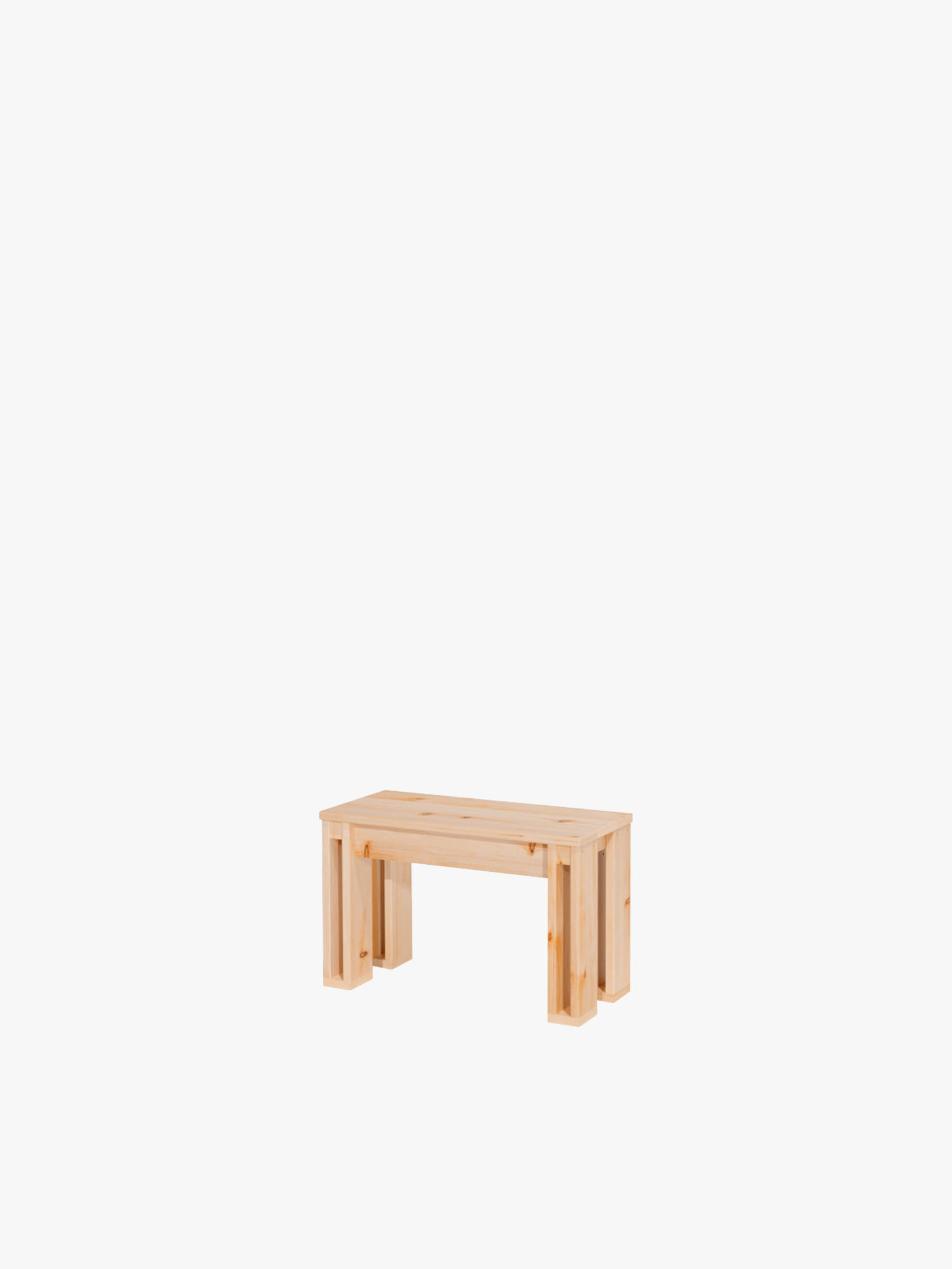 Banco de madera maciza de 70 cm | LUFE