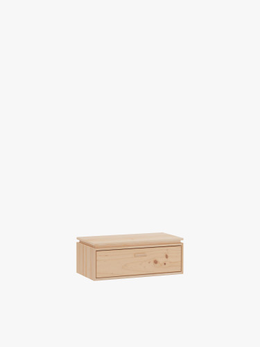 Mesita de noche de madera con cajón 78x32 LIBE | LUFE