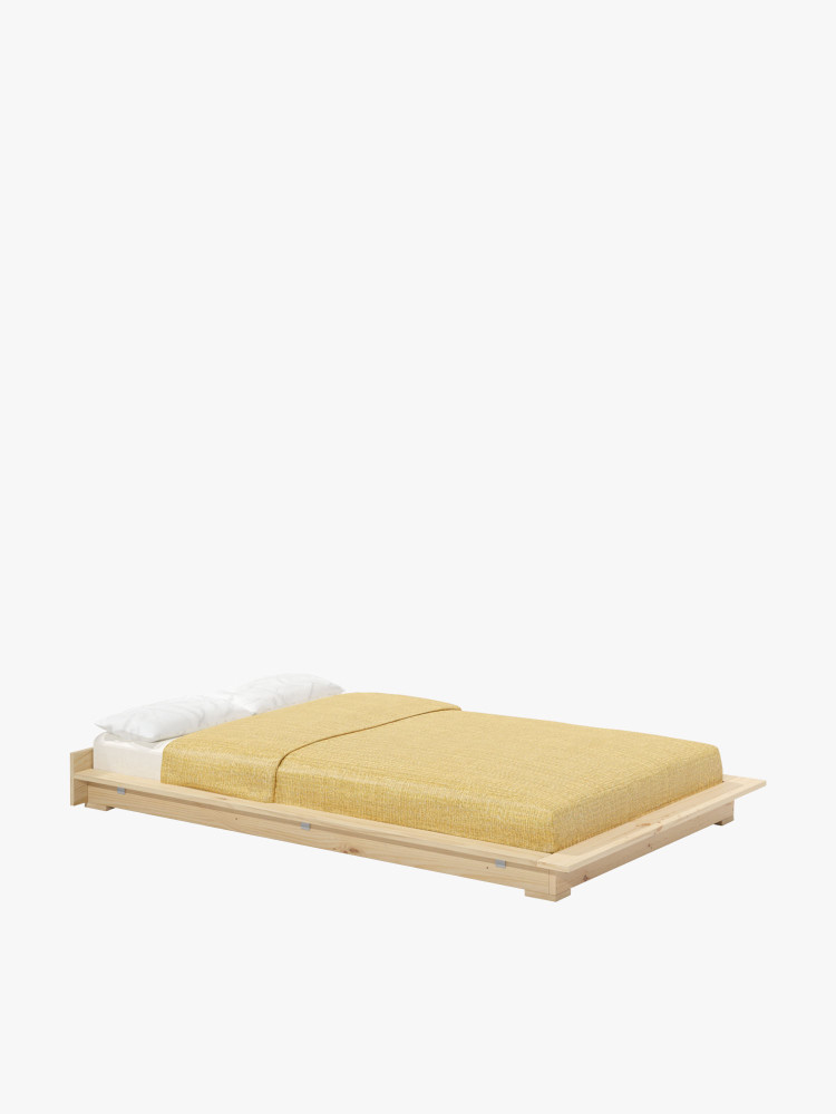 Cama tatami 140 japonesa de madera de pino maciza | LUFE
