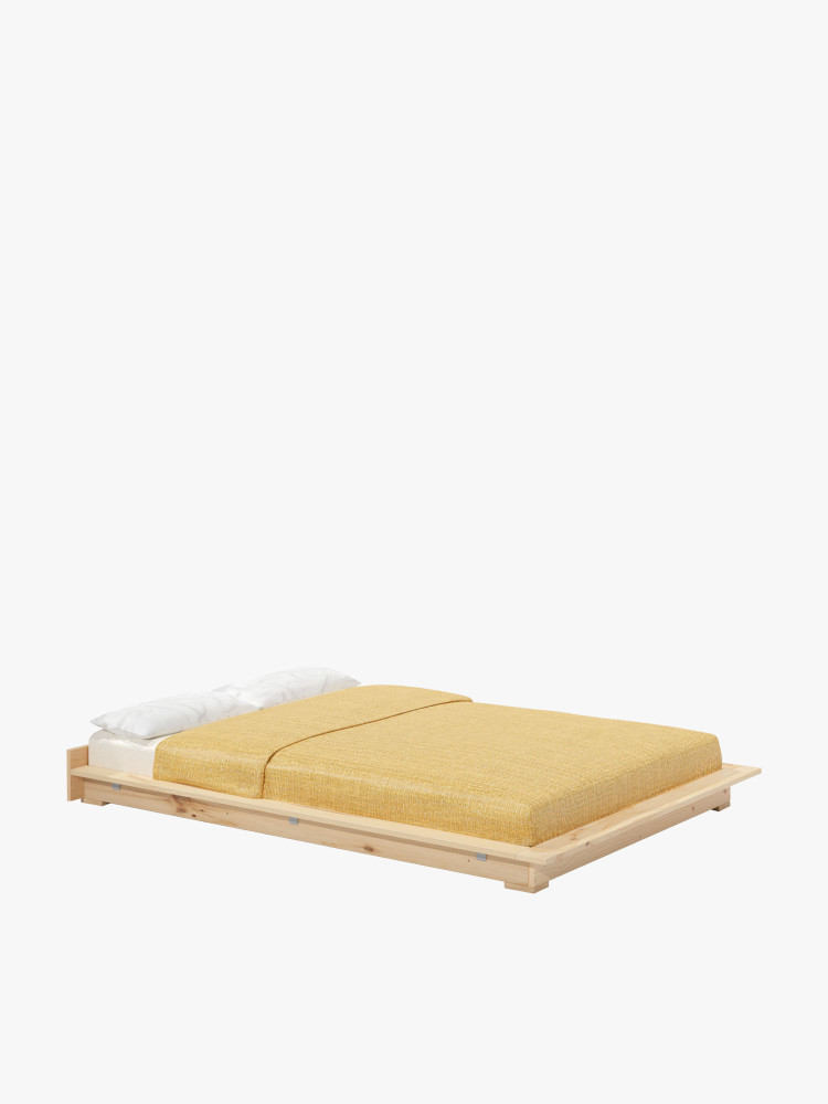 Cama tatami 160 japonesa de madera de pino maciza | LUFE