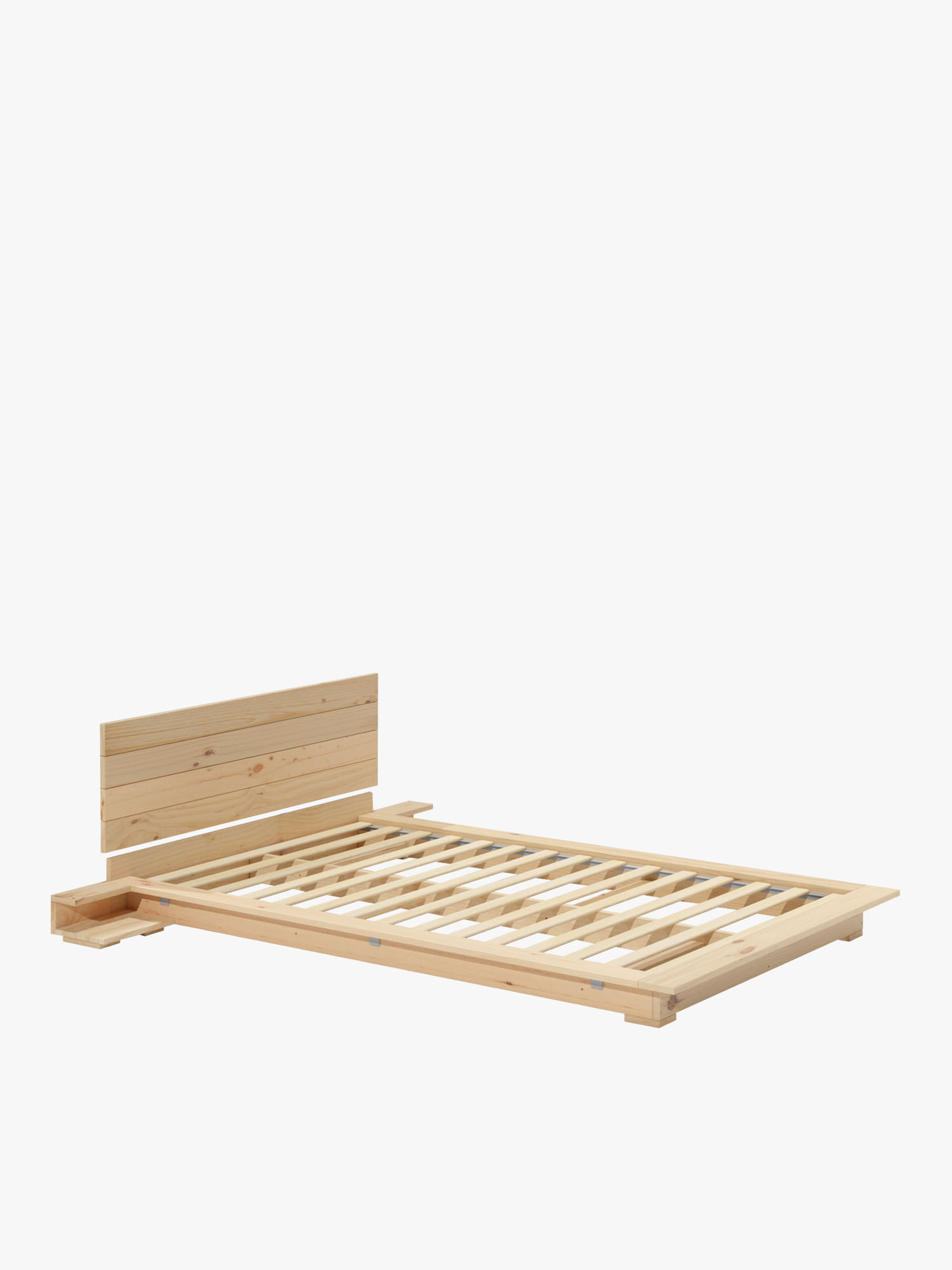 Cama tatami 140 japonesa con mesitas y cabecero | LUFE