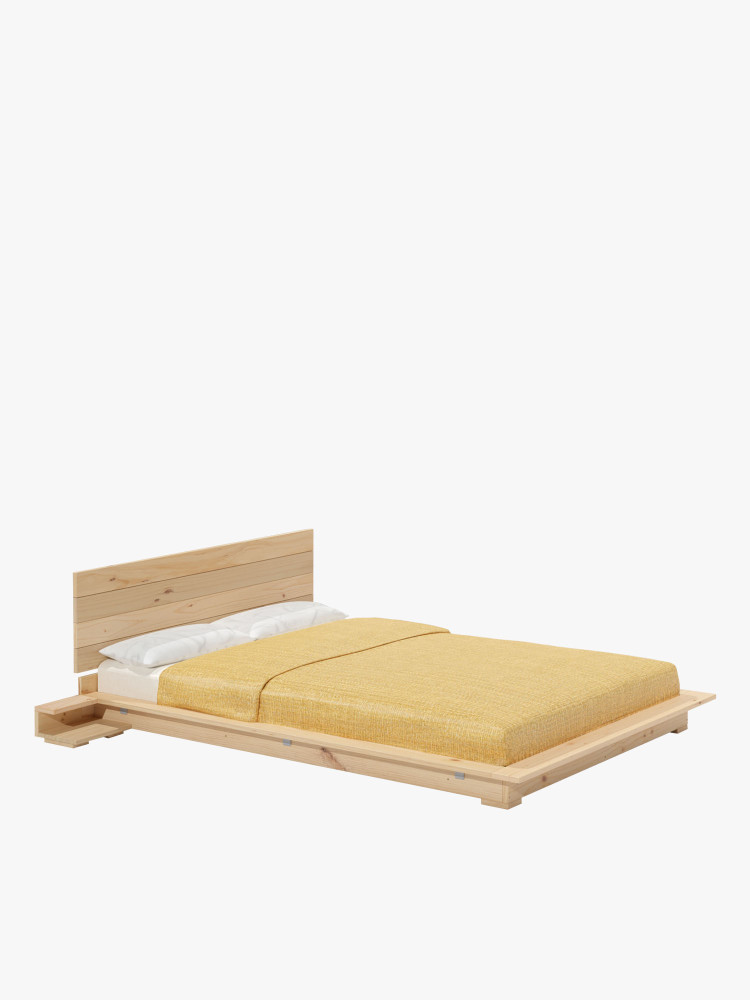 Cama tatami 160 japonesa con mesitas y cabecero | LUFE