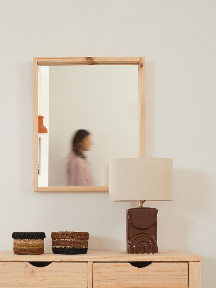 Espejo de pared de madera GOI | LUFE 2