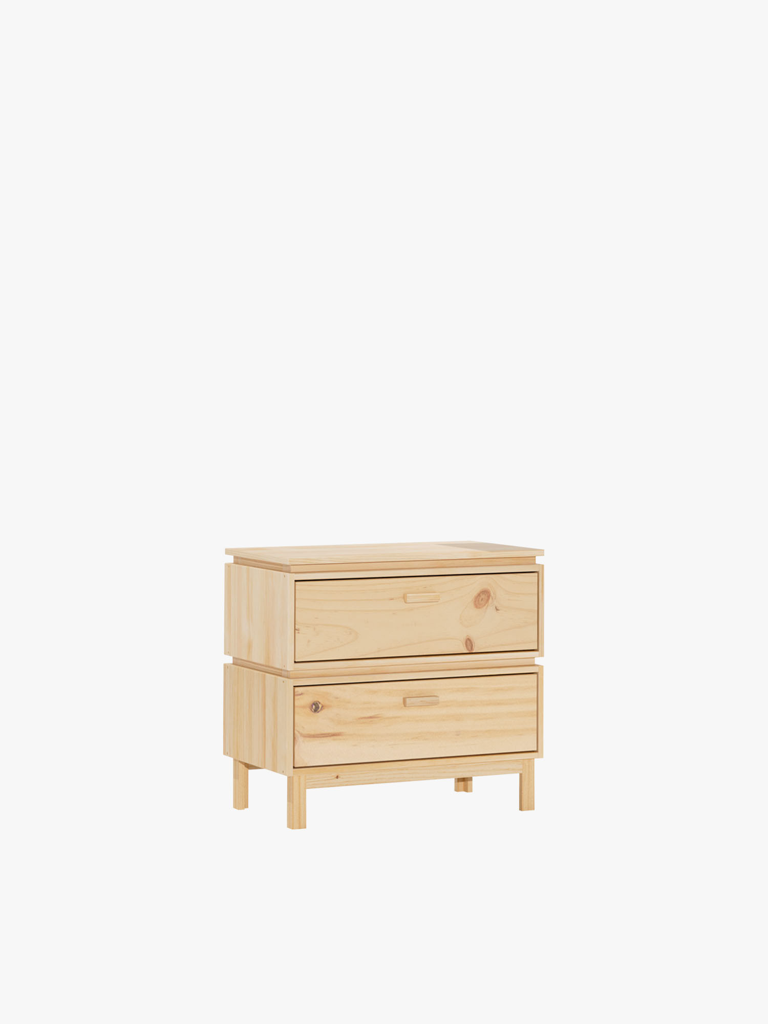 Cajonera de madera con 2 cajones 78x72 AIKA | LUFE