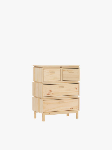 Cajonera de madera con 4 cajones 78x100 AIKA | LUFE