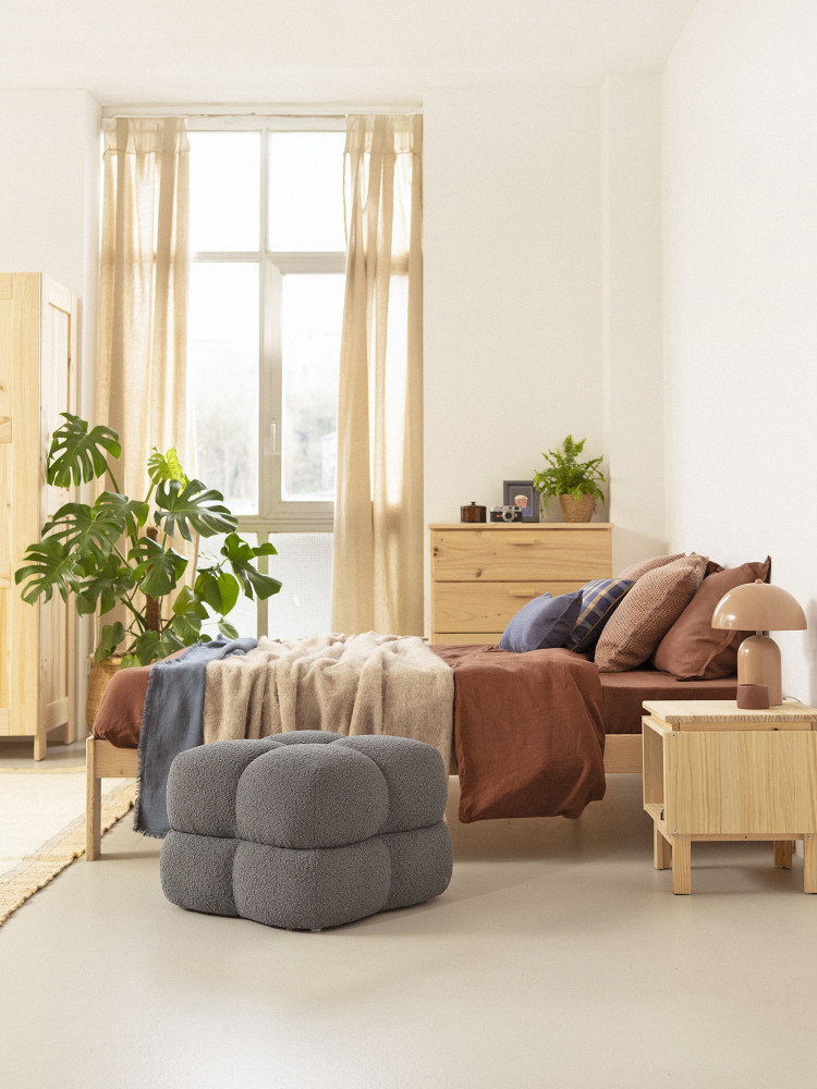 Cama doble BASO 135 cm de madera | LUFE 2