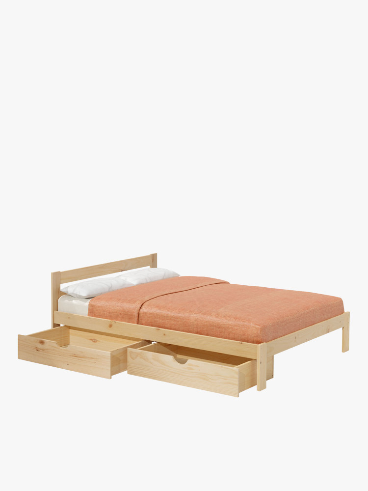 Cama doble LORE 150 cm con cajones | LUFE
