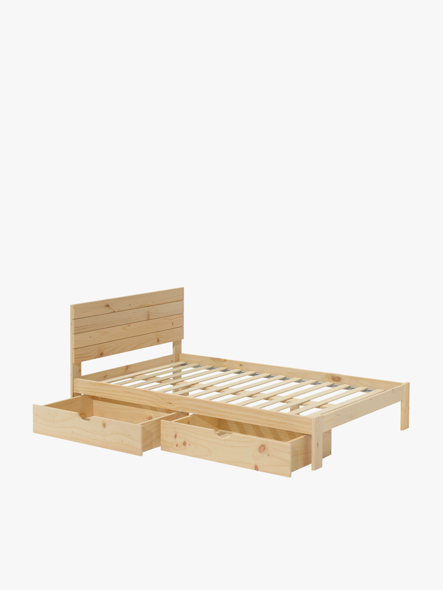 Cama doble TESTA 135 cm con cajones | LUFE