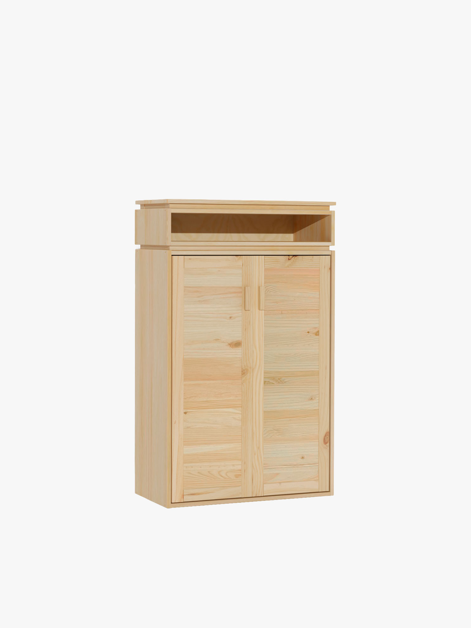 Armario para el recibidor de madera natural con hueco | LUFE