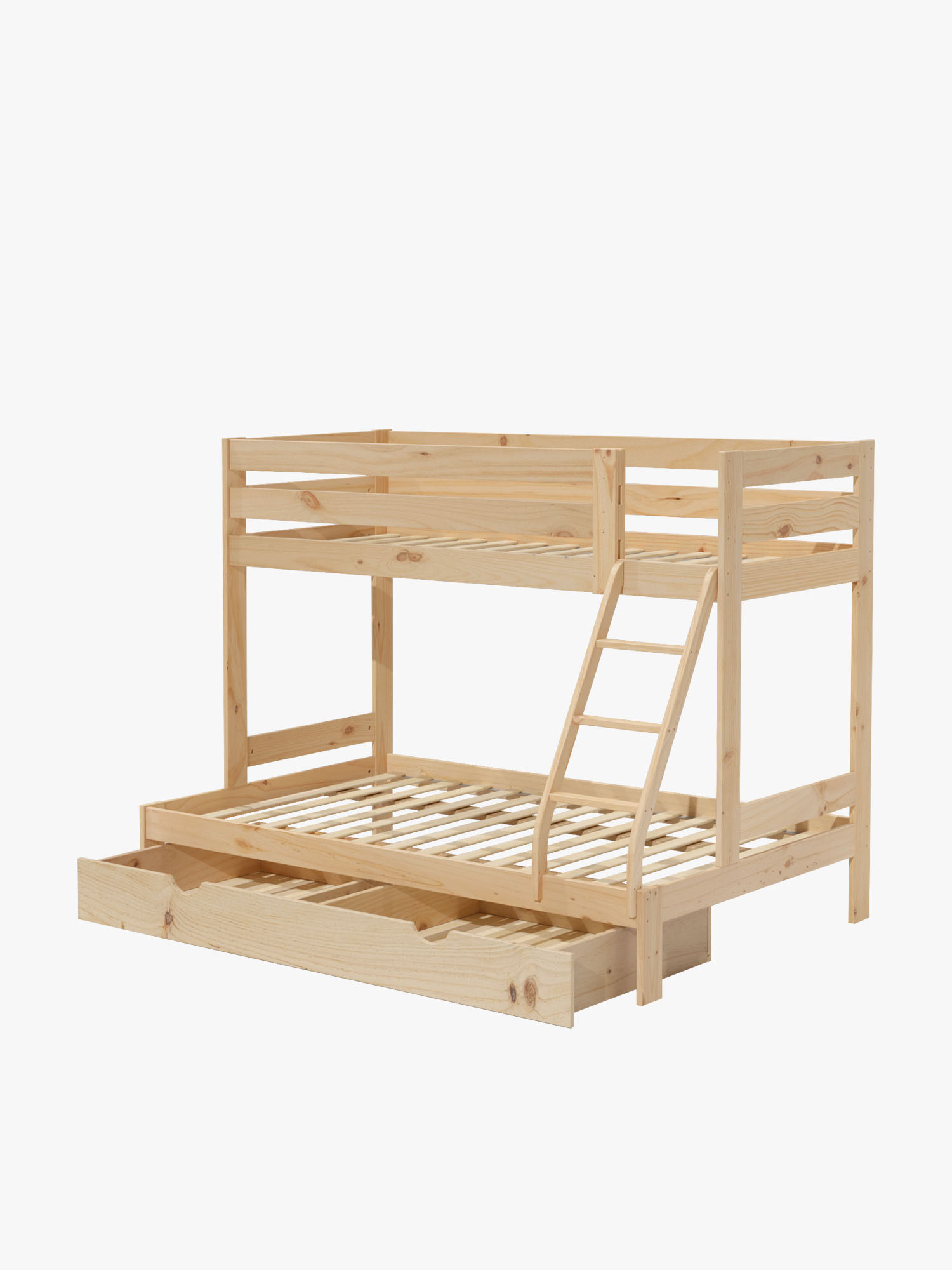 Litera triple cama 90 y 135 con cajón | LUFE