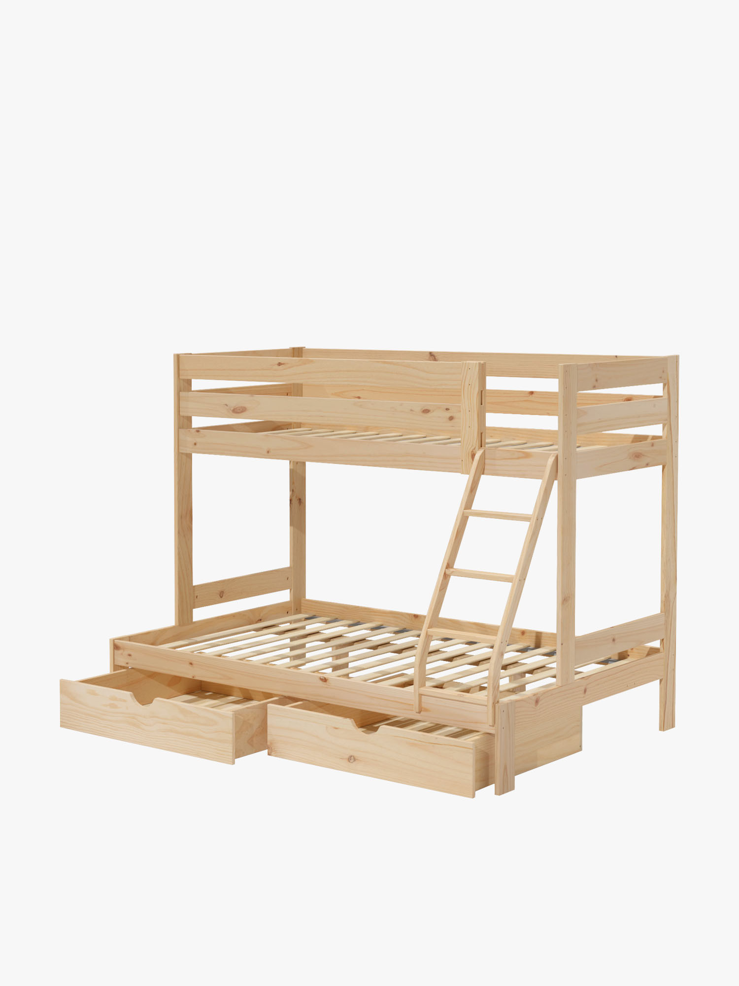 Litera triple cama 90 y 140 con cajones | LUFE