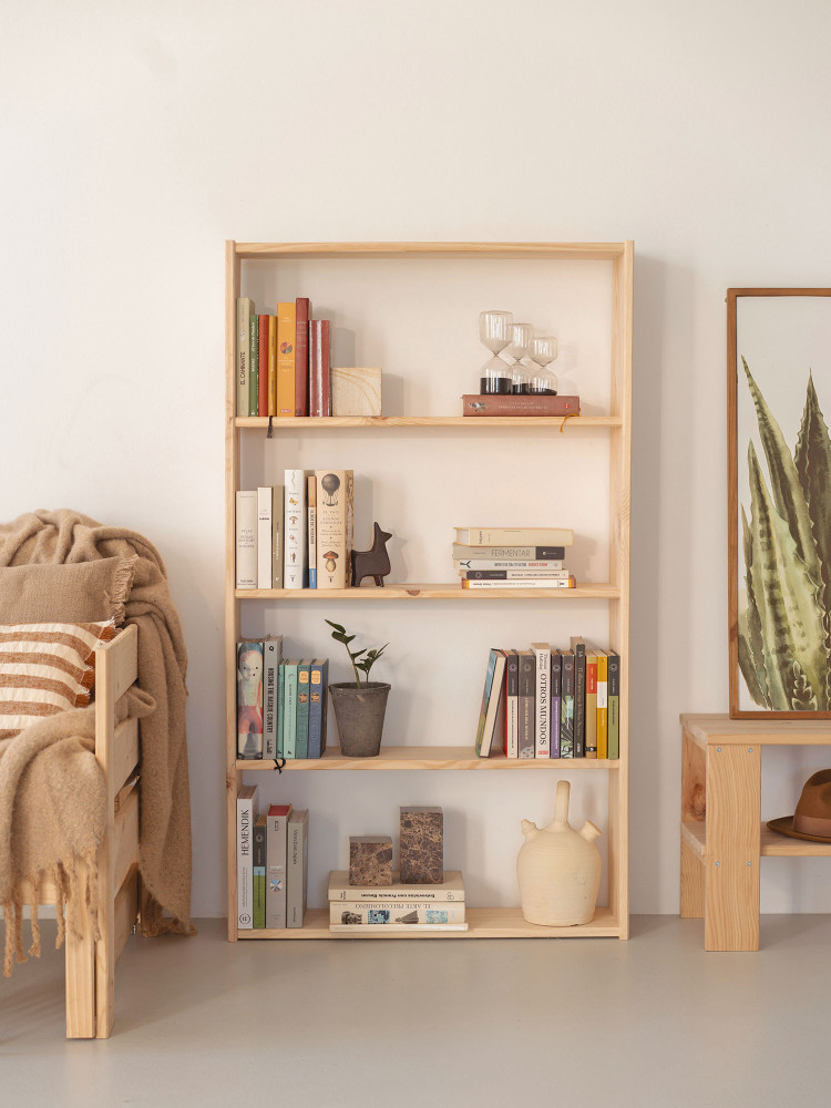 Estantería básica 5 baldas de madera | LUFE 2