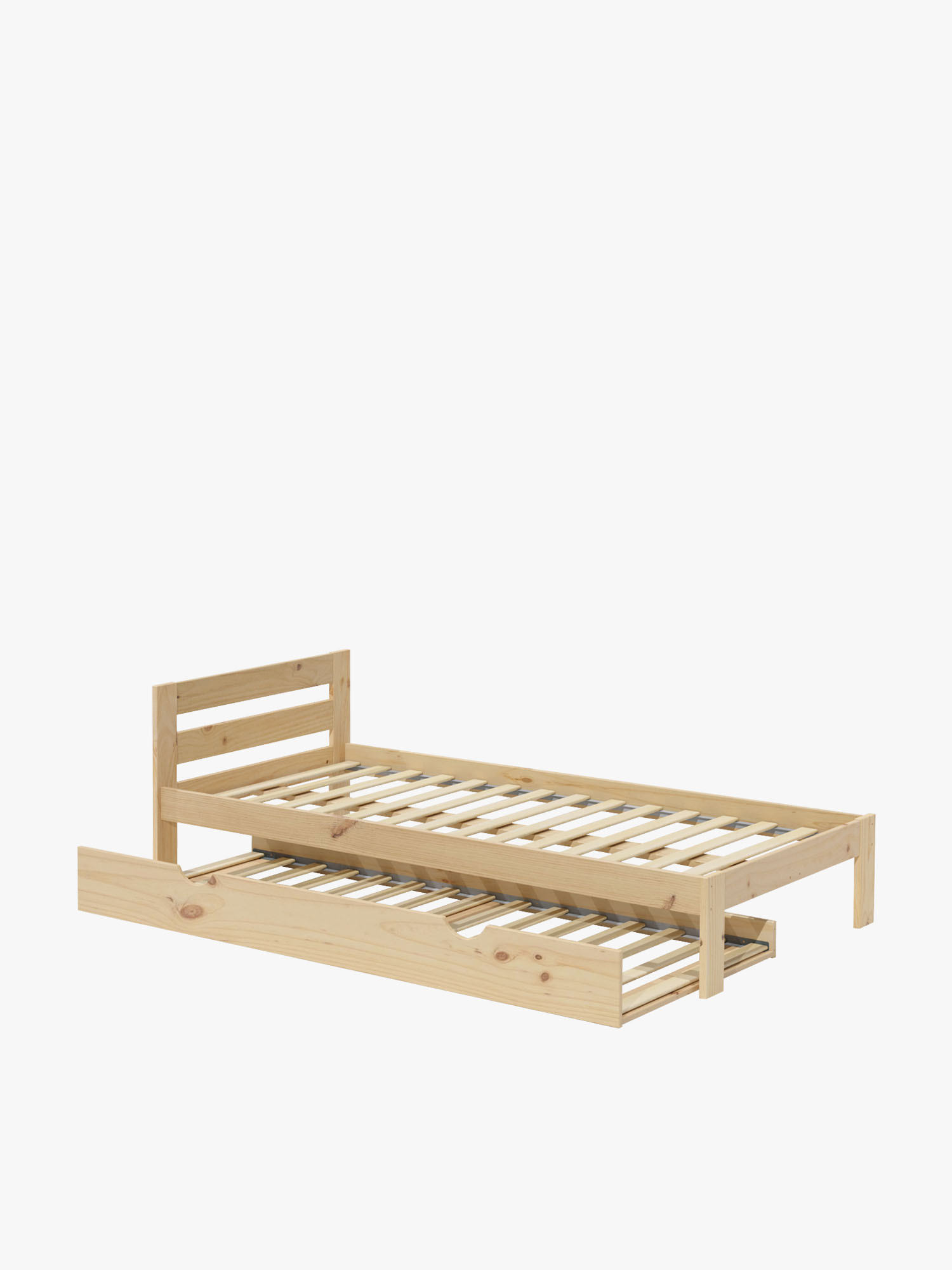 Cama nido de 105 de madera de pino natural | LUFE