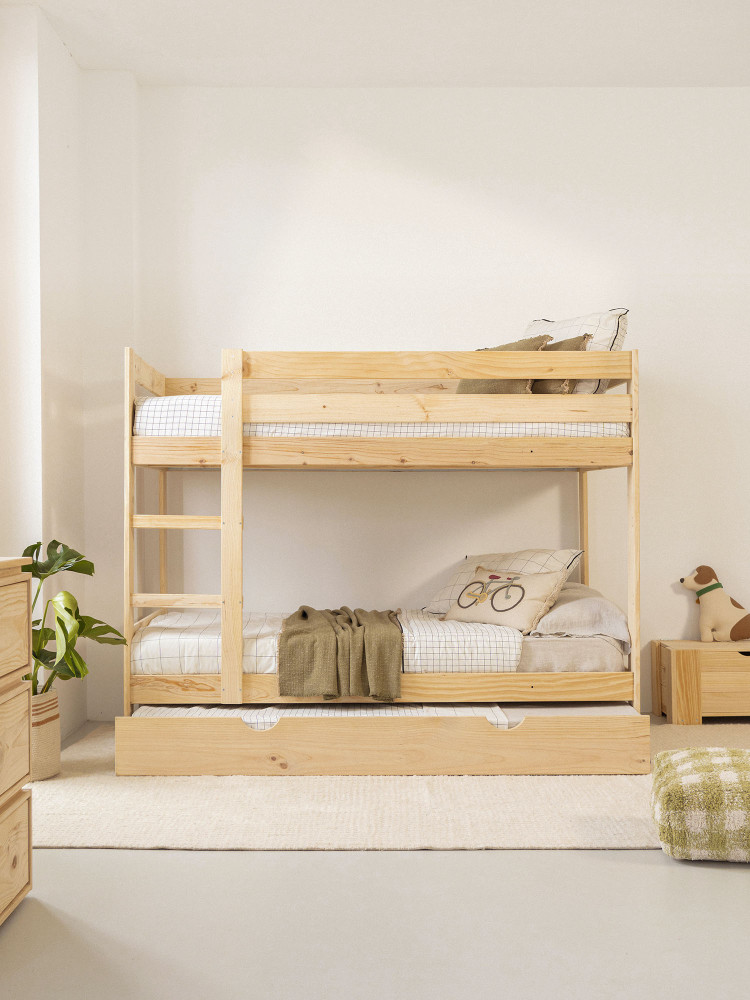 Litera triple de 105 fabricada con madera de pino | LUFE 2