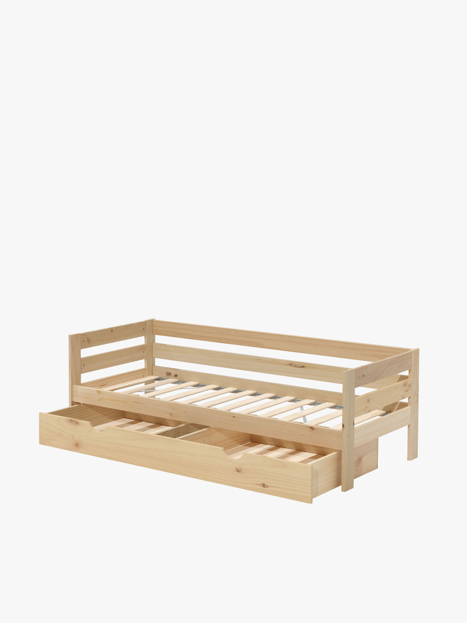 Diván individual con cajón LORE de madera de 80 cm | LUFE