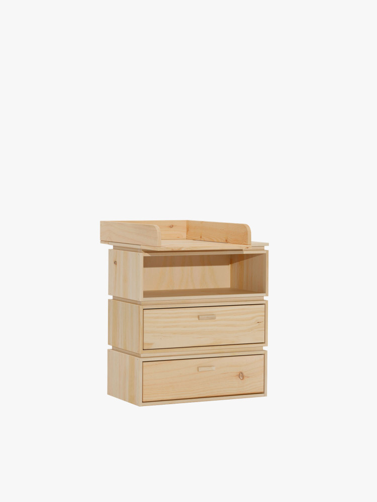 Cómoda modular con cambiador para bebé de quita y pon | LUFE