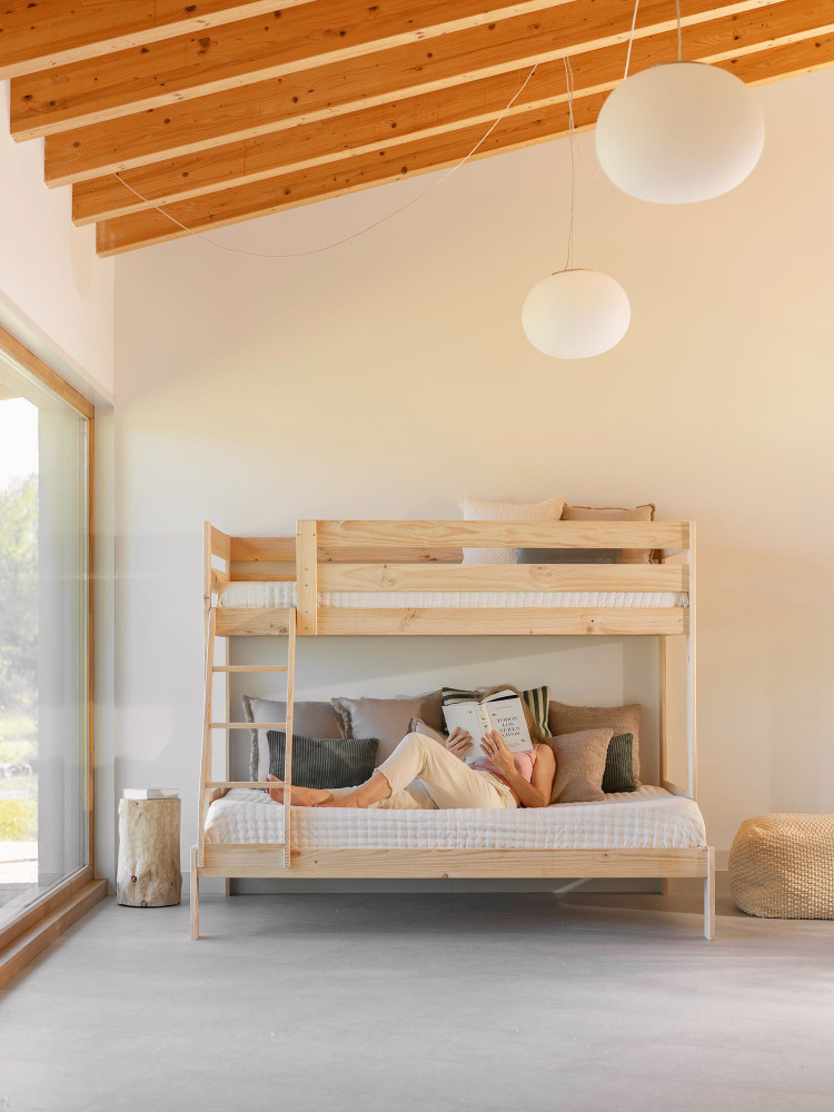 Litera triple de madera cama 90 y 140 | LUFE 2