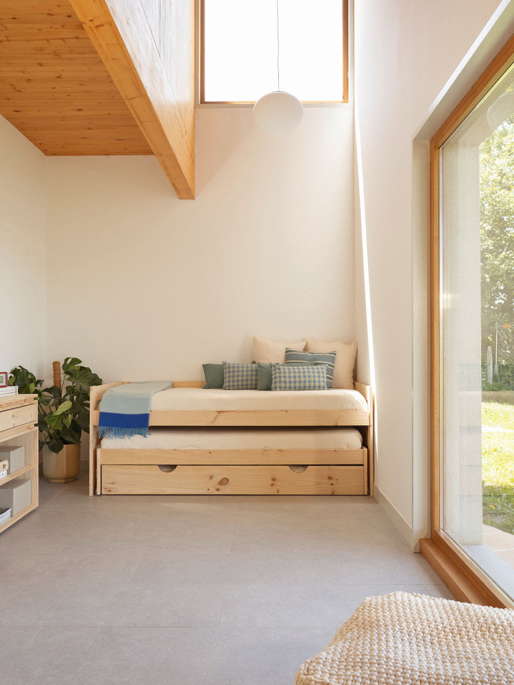 Cama nido compacta individual de 90 cm con cajón | LUFE 2