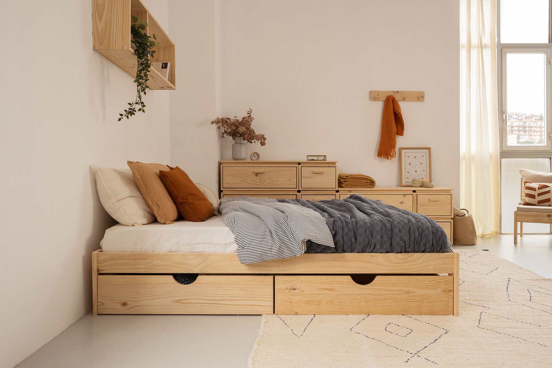 Imagen de ambiente 1 para:cama de matrimonio 160 con cajones