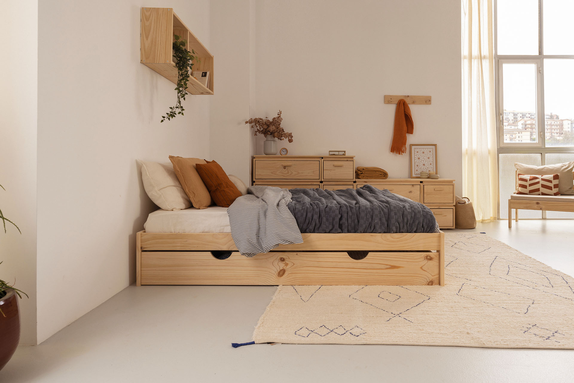Imagen de ambiente 1 para:cama de matrimonio 160 con almacenaje