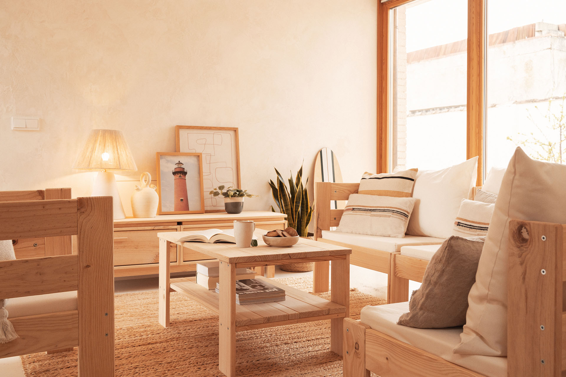 Imagen de ambiente 1 para:Conjunto de madera para sala de estar